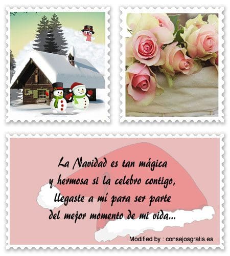 Frases con imágenes románticas de Navidad para Facebook.#SaludosNavideños 