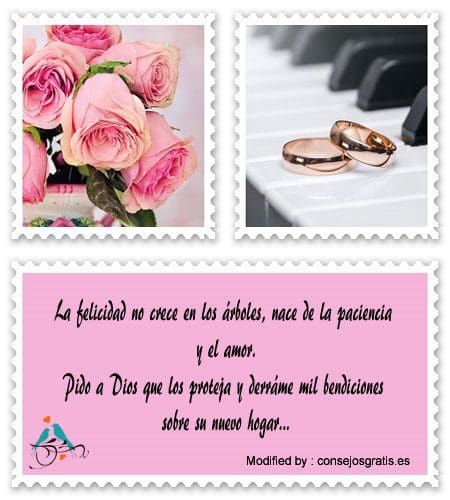 tarjetas con dedicatorias para recién casados