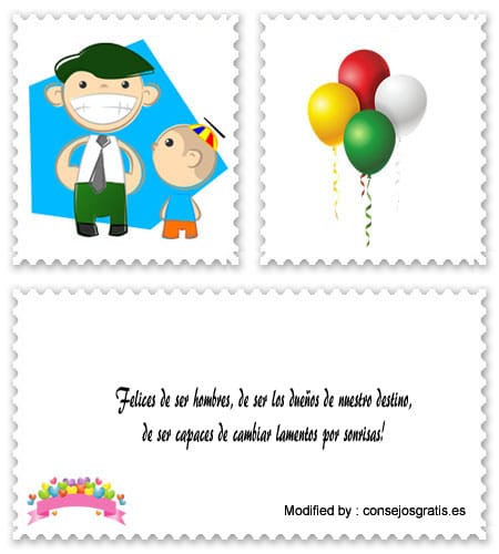 Bonitas tarjetas con frases de amor para el Día del Hombre.#SaludosPorElDiaDelHombre