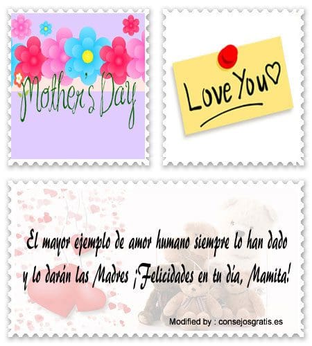 Bonitas tarjetas con pensamientos de amor para el Día de la Madre para Facebook.#FrasesParaDiaDeLaMadre