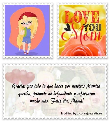Bonitas tarjetas con dedicatorias de amor para el Día de la Madre.#SaludosParaDiaDeLaMadre,#FrasesParaDiaDeLaMadre