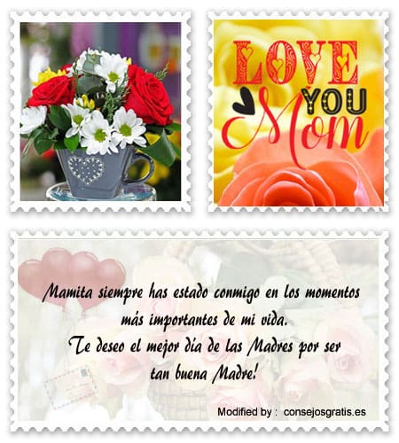 Bonitas postales para para dedicar a Mamá el Día de las Madres.#SaludosParaDiaDeLaMadre,#FrasesParaDiaDeLaMadre