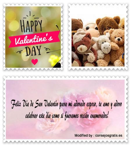 Buscar textos bonitos de Felíz San Valentín para Messenger.#SaludosDeSanValentínParaMiEsposo 