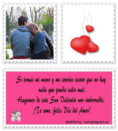 Textos bonitos de amor para San Valentín para WhatsApp.#FrasesFelizSanValentín