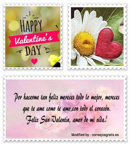 Buscar románticas palabras por San Valentín para Facebook.#FrasesFelizSanValentín
