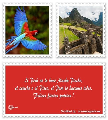 Descargar tarjetas con saludos de fiestas patrias Perú.#SaludosPorFiestasPatrias,#MensajesFeliz28DeJulio,#FrasesBonitasFeliz28