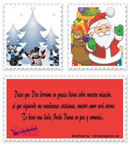bonitos ejemplos de mensajes de Navidad para enviar por WhatsApp.#SaludosDeNavidadParaNovios