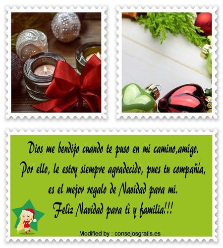 Buscar bonitas frases para enviar en Navidad a amigos.#SaludosDeFelízNavidad