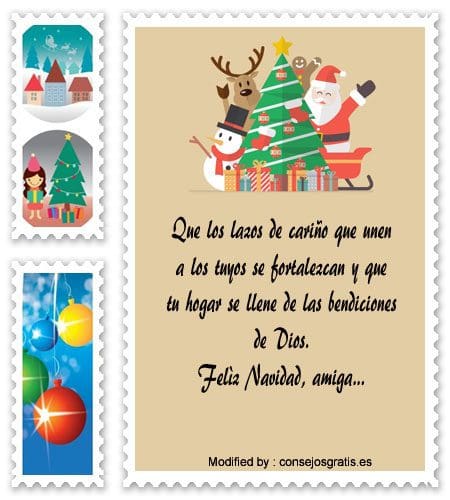 tarjetas co mensajes de Navidad para los abuelos