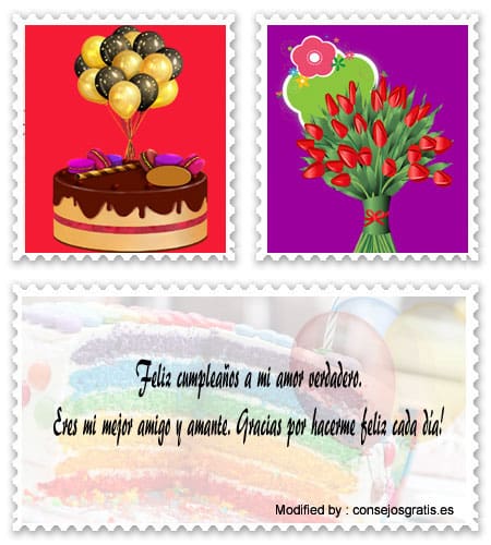Frases y tarjetas de feliz cumpleaños para novios para enviar.#SaludosDeCumpleañosParaMiPareja,#FelicitacionesDeCumpleañosParaMiPareja