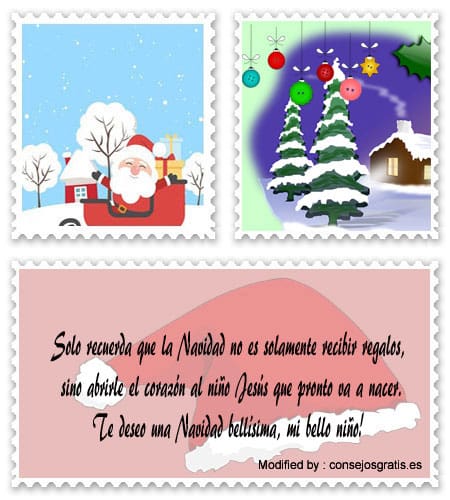 Bellos y originales mensajes de Navidad para mandar por WhatsApp a mis hijos.#SaludosDeNavidadParaMisHijos