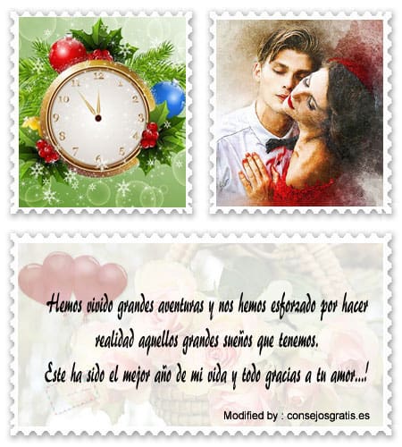 Palabras románticas para desear felíz Año Nuevo a mi novia.#SaludosDeAñoNuevoParaNovia