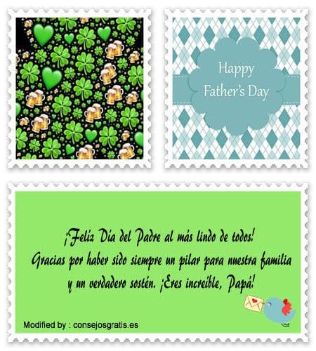 tarjetas con mensajes por el Día del Padre
