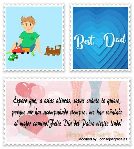 descargar bonitas dedicatorias para el Día del Padre para Facebook.#SaludosPorElDíaDelPadre