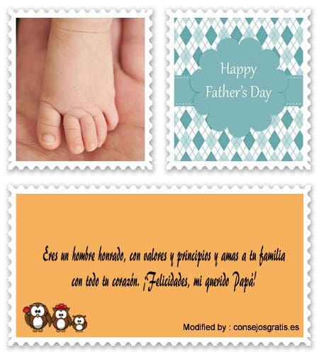 originales sms para el Día del Padre para celular.#SaludosPorElDíaDelPadre