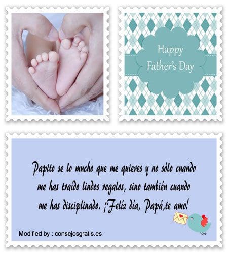 tarjetas con mensajes por el Día del Padre