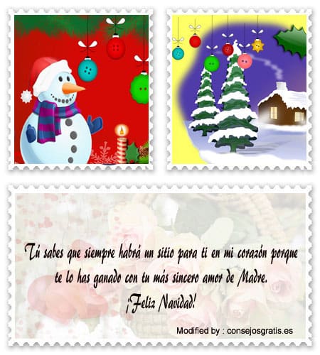 Bellos y originales mensajes de Felíz Navidad para mi Mamita.#SaludosDeNavidadParaMamá