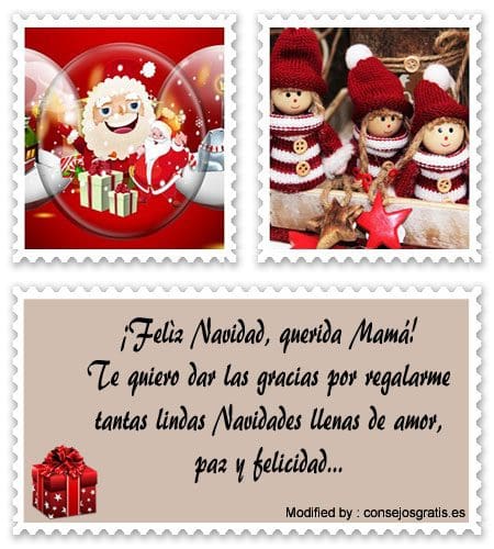 Los mejores textos para enviar por Navidad por Messenger.#SaludosDeNavidadParaMamá