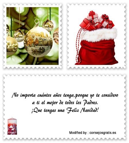 Las mejores felicitaciones por Navidad para Whatsapp y Facebook.#SaludosDeNavidadParaMiPapá