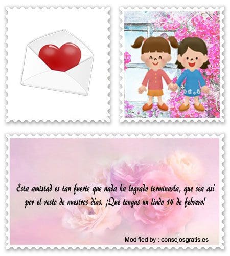 tarjetas con mensajes de San Valentín para un amigo.#SaludosDeSanValentín