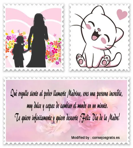 Bonitas postales para para dedicar a mi Madrina el Día de las Madres.#SaludosDíaDeLaMadreParaMadrina