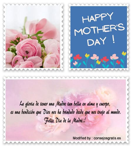 Frases y tarjetas de amor para enviar a Mamá por celular.#SaludosParaDiaDeLaMadre