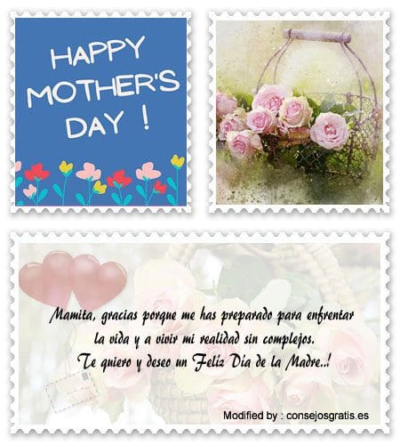 Originales saludos por el Día de las Madres para enviar por WhatsApp.#SaludosPorElDíaDeLaMadre