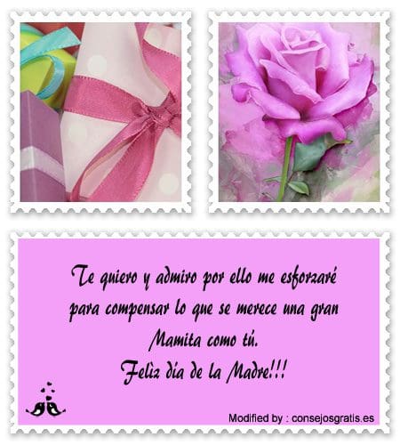 saludos para el Día de la Madre para enviar por WhatsApp.#FelízDíaDeLaMadre