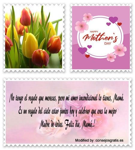Tarjetas bonitas con dedicatorias para el Día de la Madre.#SaludosParaMiMadrastraPorDíaDeLaMadre