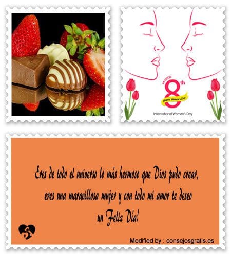 Bonitas tarjetas con dedicatorias de amor para el Día de la Mujer.#TextosDeAmorParaDíaDeLaMujer,#FelicitacionesParaDíaDeLaMujer