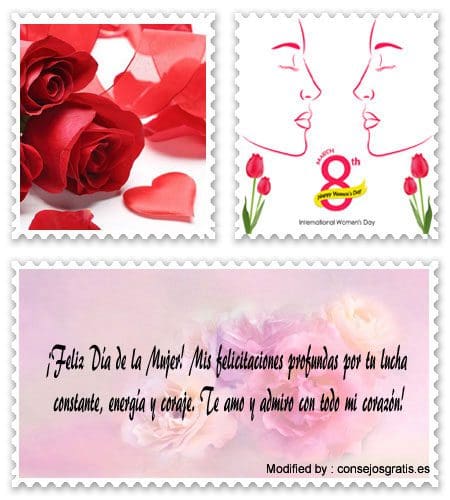Buscar mensajes de amor para dedicar el Día de la Mujer por WhatsApp.#TextosDeAmorParaDíaDeLaMujer,#FelicitacionesParaDíaDeLaMujer