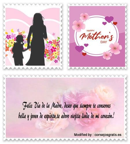 Bonitas tarjetas con pensamientos de amor para el Día de la Madre para Facebook.#MensajesPorEl DíaDeLaMadre