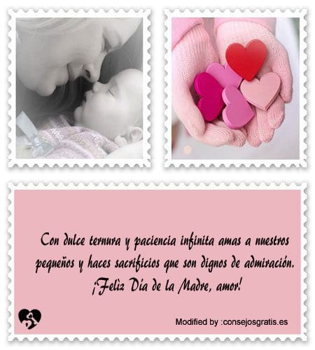 Mensajes cortos de amor para el Día de la Madre para mandar por WhatsApp.#FelicitacionesParaDíaDeLaMadre