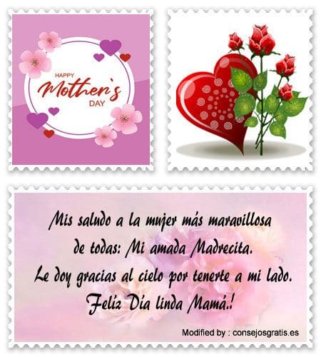 Bonitas tarjetas con pensamientos de amor para el Día de la Madre para Facebook.#MensajesPorElDíaDeLaMadre