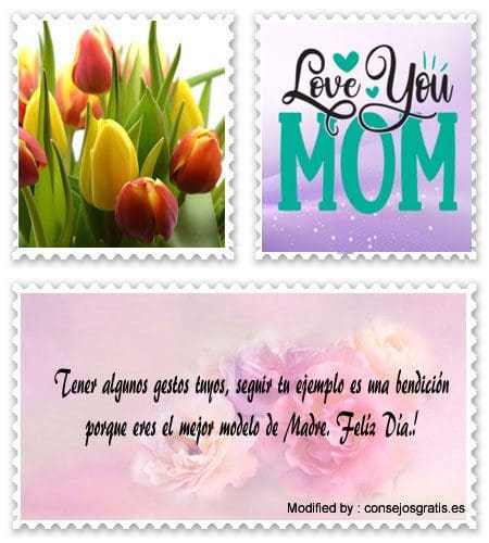 Bonitas tarjetas con dedicatorias de amor para el Día de la Madre.#SaludosPorElDíaDeLaMadre