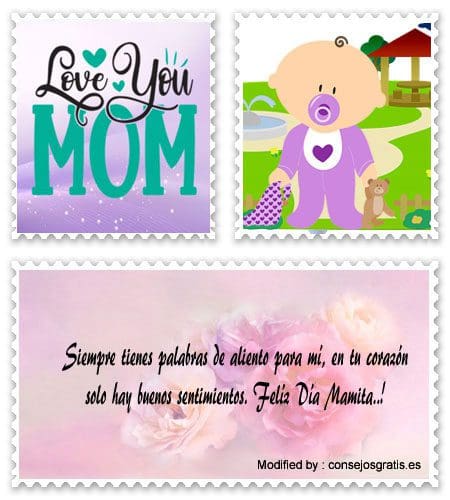 Buscar mensajes de amor para dedicar el Día de la Madre por WhatsApp.#SaludosPorElDíaDeLaMadre