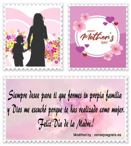 Felicitaciones para el Día de la Madre para una hija.#FelicitacionesParaDíaDeLaMadre