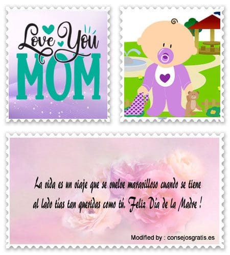 Frases con imágenes para el Día de la Madre para Facebook.#TextosParaDíaDeLaMadre