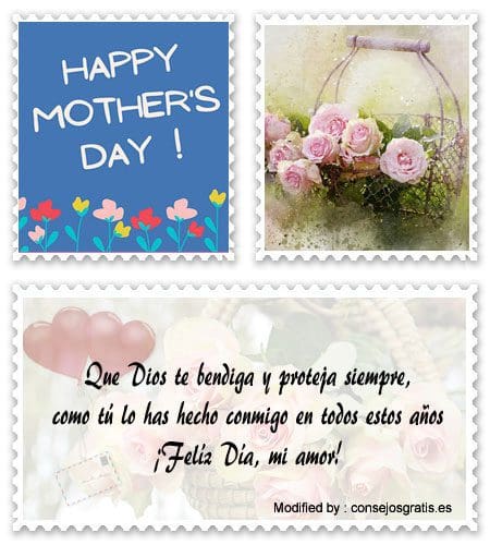 Frases y tarjetas de amor para enviar a Mamá por celular.#FelicitacionesPorDíaDeLaMadre