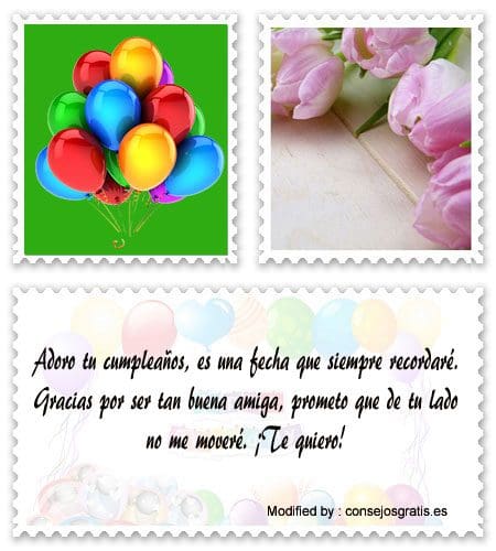 originales textos de cumpleaños para mi amiga