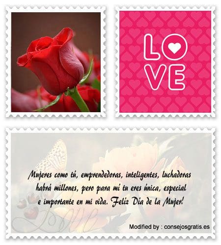 Frases y tarjetas de amor para enviar el Día de la Mujer por celular