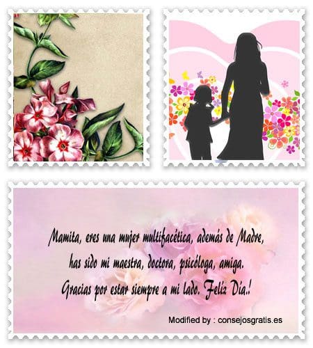 Originales versos para el Día de la Madre para dedicar por Facebook.#DiaDeLaMadre,#PoemasParaDiaDeLaMadre,#TextosParaDiaDeLaMadre,#dedicatoriasParaDiaDeLaMadre