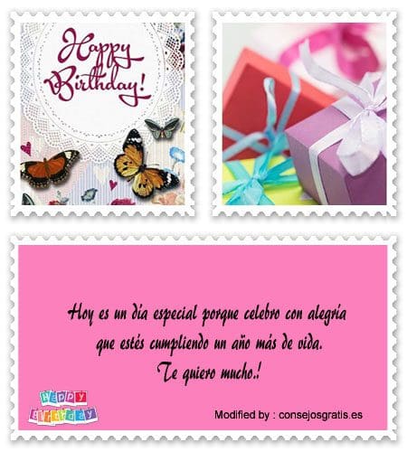 tarjetas con dedicatorias de cumpleaños para una Madre.#FrasesDeCumpleaños