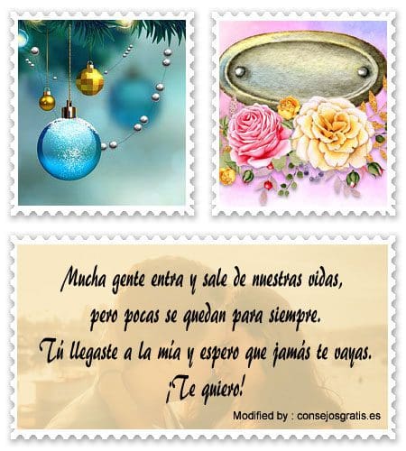 Bonitas tarjetas con frases de amor para Navidad.#FelizNavidadMensajesCortas