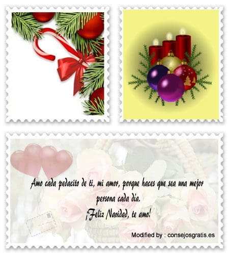 Bonitas tarjetas con frases de amor para Navidad.#SaludosFelizNavidad