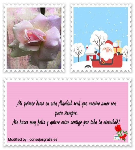 Bonitas tarjetas con frases de amor para Navidad.#SaludosDeNavidad