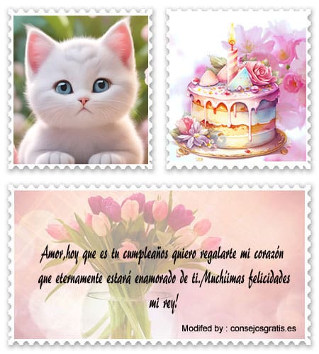 Buscar originales saludos y tarjetas de cumpleaños para mi amor para Whatsapp.#SaludosDeCumpleañosParaMiAmor,#FelicitacionesDeCumpleañosParaMiNovio