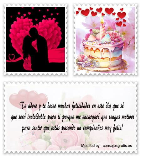 Buscar bonitas dedicatorias de feliz cumpleaños para novios.#SaludosDeCumpleañosParaMiAmor,#FelicitacionesDeCumpleañosParaMiNovio