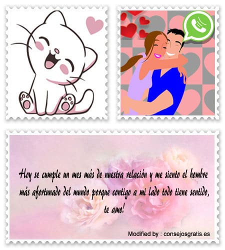 Buscar las mejores palabras y tarjetas románticas para enviar a mi novia por aniversario por Whatsapp.#SaludosPorAniversarioDeEnamorados,#MensajesPorAniversarioDeMatrimonio