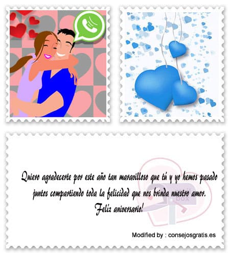 Descargar mensajes románticos para aniversario de novios para Whatsapp.#FrasesDeAniversario,#FrasesDeAmorParaAniversario,#TarjetasDeAmorParaAniversario